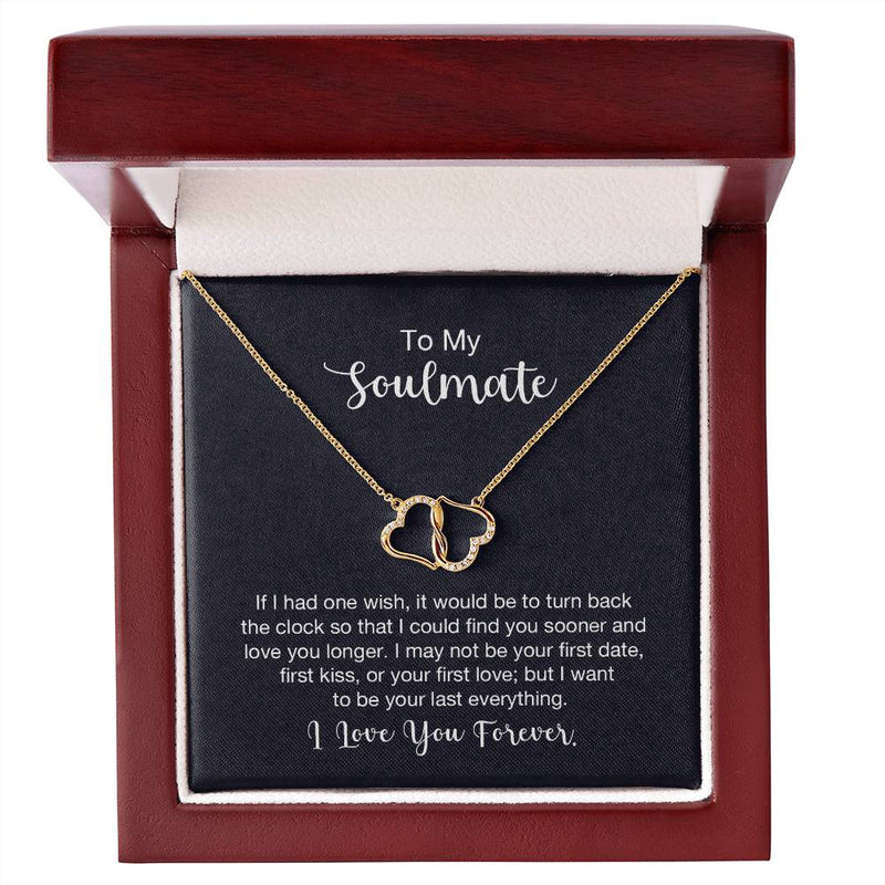 10K Gold Love Necklace - For Soulmate If I Had One Wish