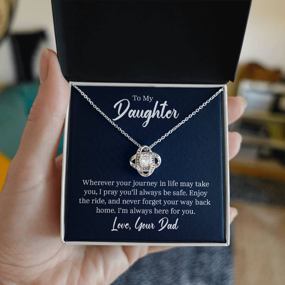 Love Knot Necklace - For Daughter From Dad