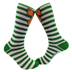 Womens Orange Bow Socks